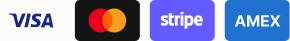 Visa, Mastercard, Stripe and American Express