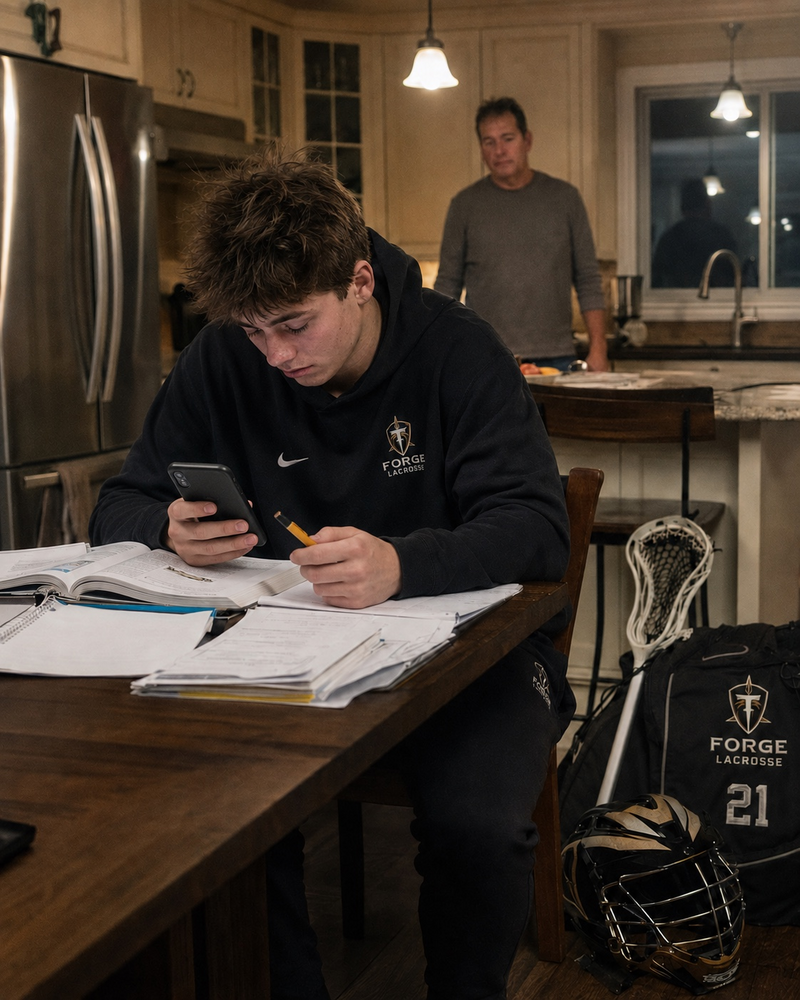 It's bleeding into home: sports family moment