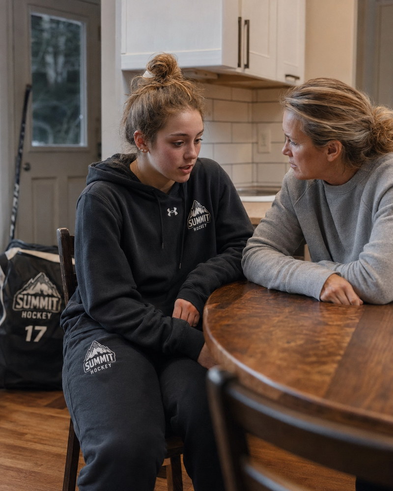 They said they want to quit: sports family moment